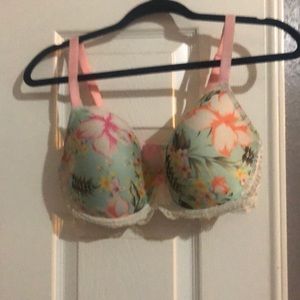 VS dream  angels bra peach and floral
